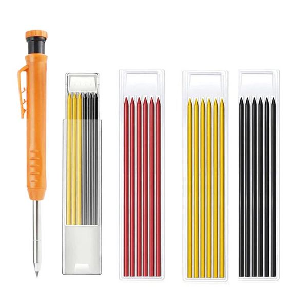 

professional hand tool sets solid carpenter pencil set with built-in sharpener hole mechanical refill construction marker marking