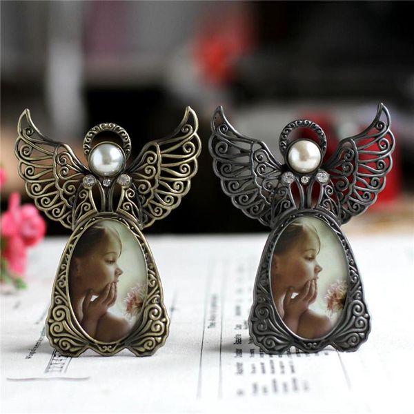 

frames 3 inch metal picture creative gift classical european po hollow-out angel wing frame home decoration