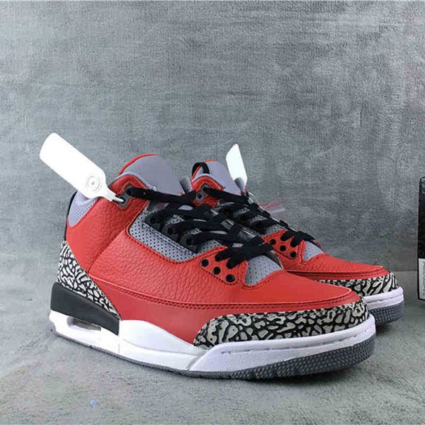 

jumpman 3 3s shoe red chi mens basketball shoessh51