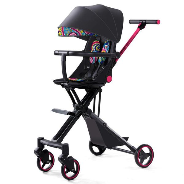 

high landscape baby stroller foldable and plane with awning strollers#