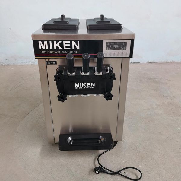 

ice cream making machine three flavors soft commercial electric deskmakers 1600w