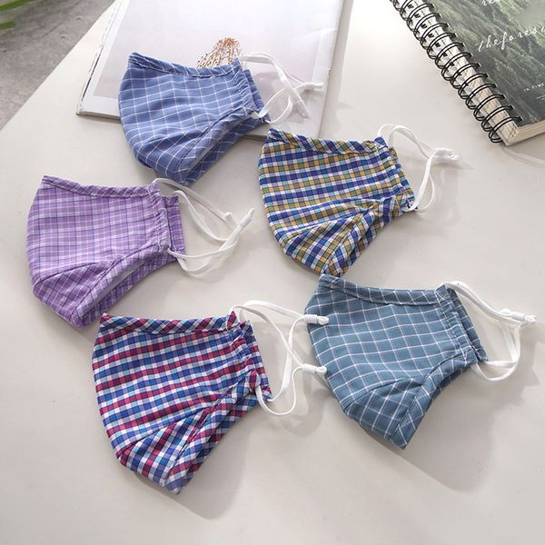 

winter protection multi color cotton square hanging ear replaceable filter mask