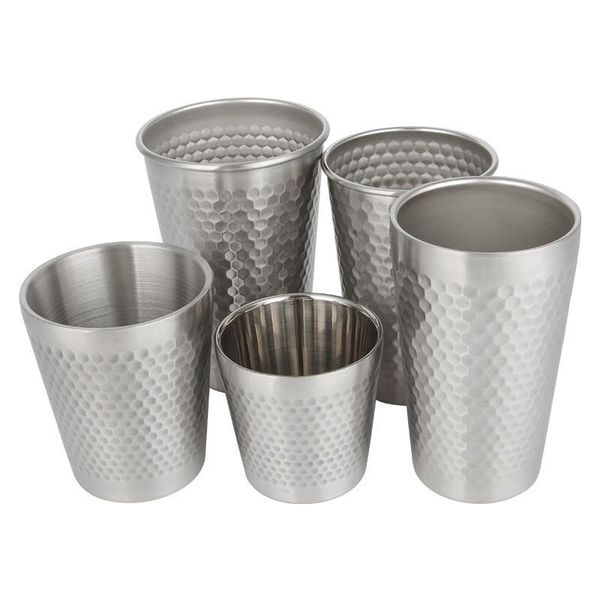 

mugs 304 stainless steel mug 300ml single layer crimping beer simple gift multi-purpose fashion coffee cup