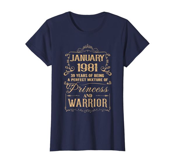 

Womens 39th birthday gift for girls were born in January 1981 T-Shirt, Mainly pictures