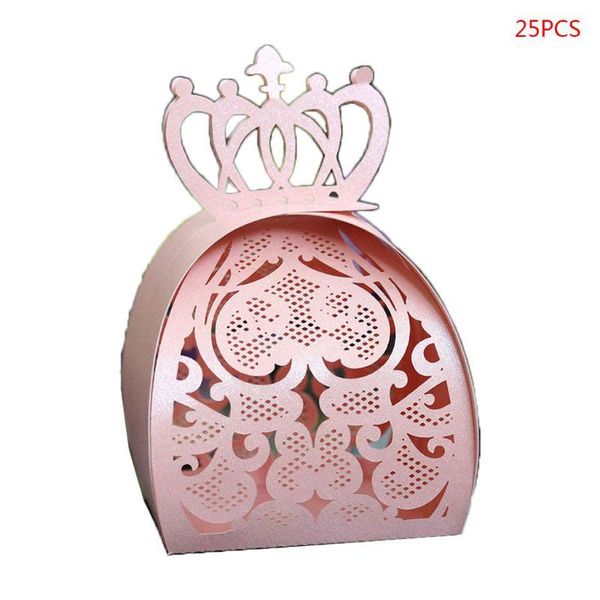 

christmas decorations 25pcs/pack love heart crown laser cut hollow favors gifts chocolate candy boxes baby shower wedding party supplies