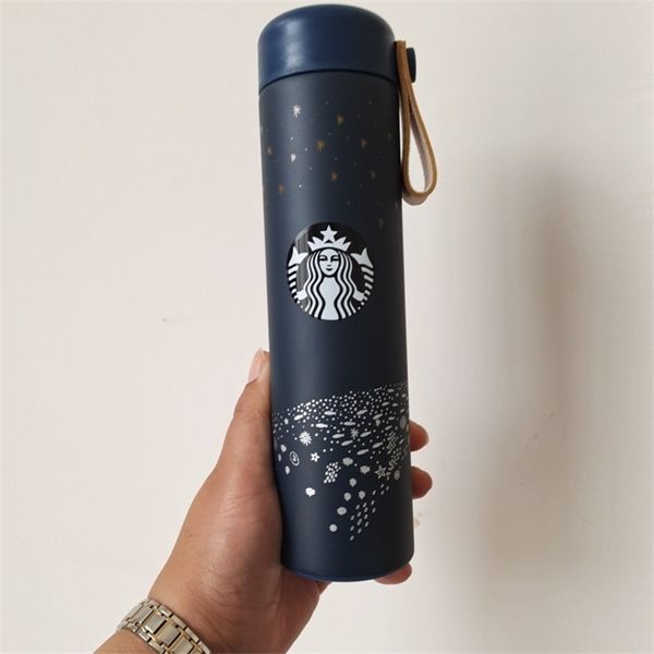 

new xingba 16z log rope stainless steel insulation cup with wood pattern mermaid