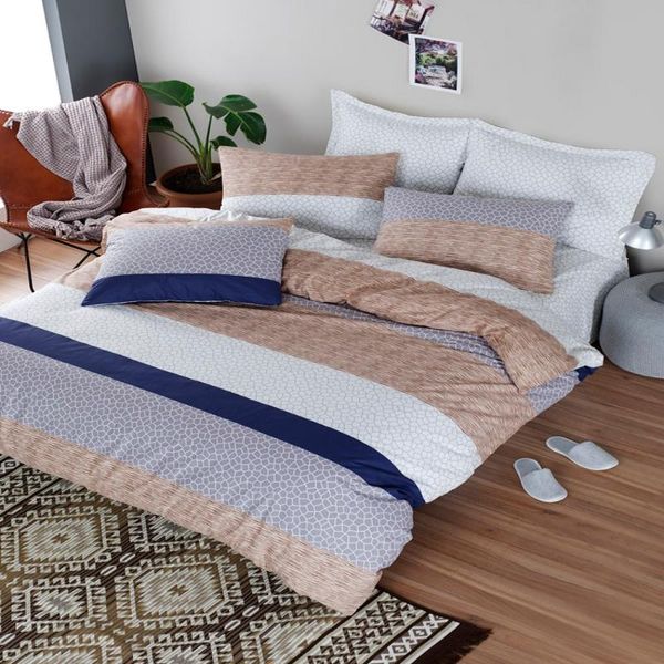 

bedding sets 100% natural cotton solid color double duvet cover set freshcolor 4-piece modern and stylish design european american style
