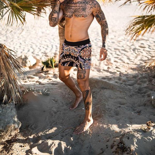 

fashion printed hawaiian beach shorts men's loose teen, White;black