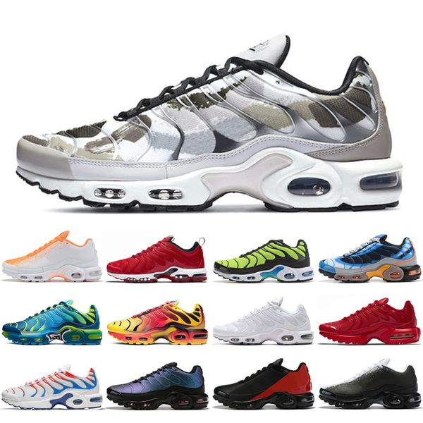 

plus tn size us 12 running shoes mens womens tns se triple black all white pink blue red green trainers outdoor sports sneakers eur 36-46 zz