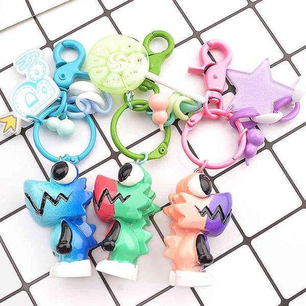 

fine key chain chameleon fashion ladies bag ring pendant walk at the peak of, Silver