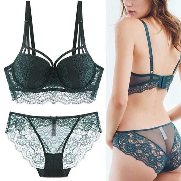 

vittoria bra set no mark collection lace back lingerie, Black;white