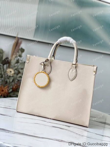 

cream ss21 crafty onthego totes handbags neonoe luxury designer bags embossed flower shopping speedy blue pink black bag m45718 41cm 35cm
