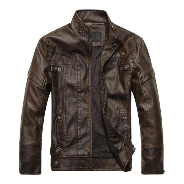 

new arrive brand motorcycle et men men's ets jaqueta de couro masculina mens leather coats, Black