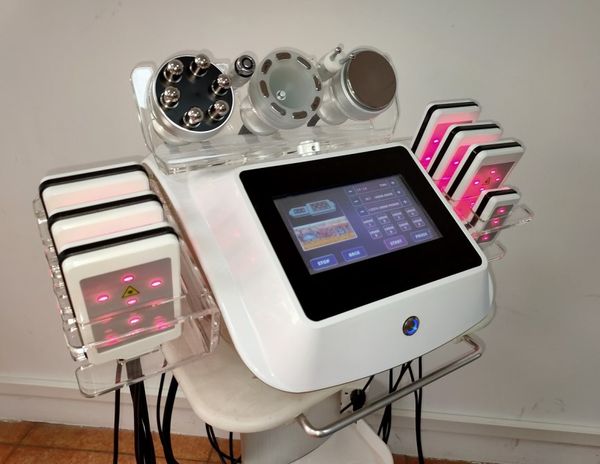 

6 in 1 vacuum cavitators 40k cavitation rf slimming device lipo laser machine