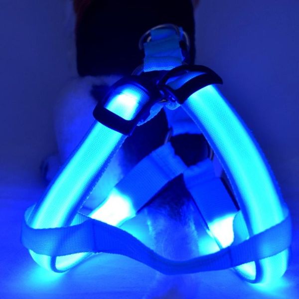 

dog collars & leashes factory direct light chest strap night safety flashing led back cover pet flash harness accessory