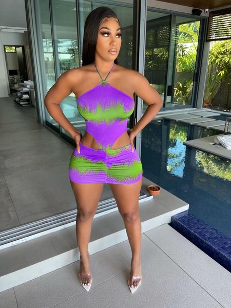 

women's swimwear 2021 summer fashion printed strap dress apron style, White;black