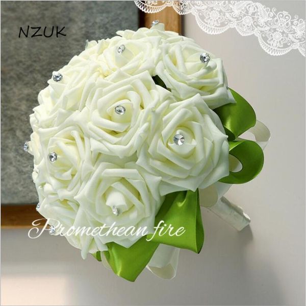 

wedding flowers bridal bouquet romantic silk artificial bouquets rose sph07