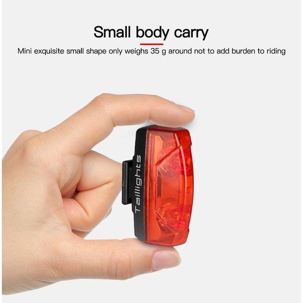 

bike lights bicycle rear light lightweight portable waterproof mountain taillight self-powered magnetic induction outdoor riding