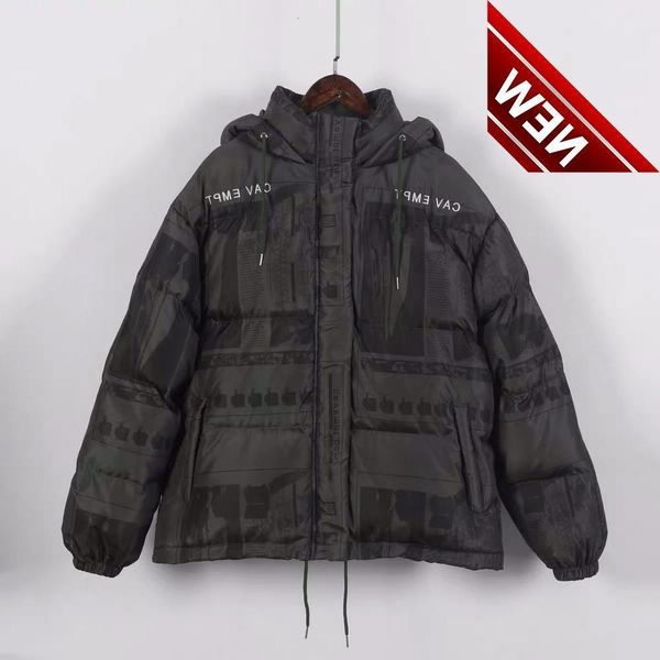 

cav empt c.e down jacket japan trend life puffer parkas men women1:119aw geometric print cavempt hoodies outerwear, Black