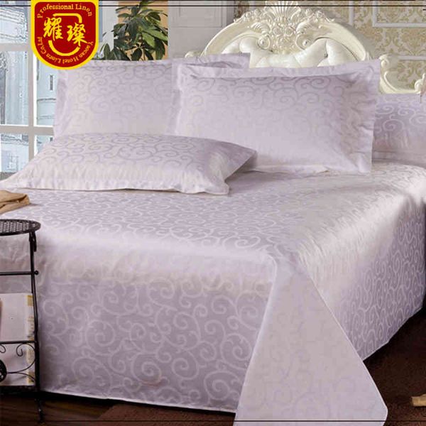 

el four set of pure el bedding all cotton white thickened densified satin sheet quilt cover single piece