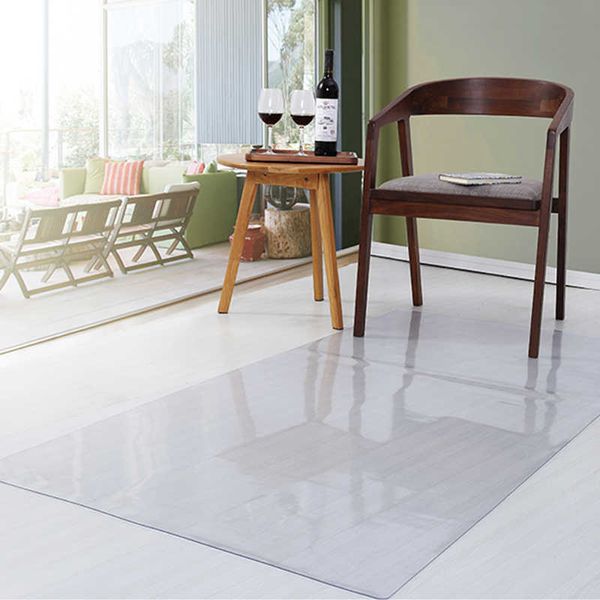 Transparente weiche Glasschutzauflage PVC-Teppich Wasserdichte Matte für Heimküchenbedarf Großes Wohnzimmer Couchtischabdeckung Teppich 210626