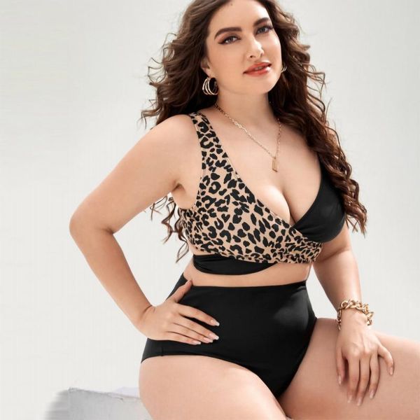 

women's tankini swimsuits women plus size leopard flowers split multiple type ruched tummy control bathing suit swimwear bikini one-pie