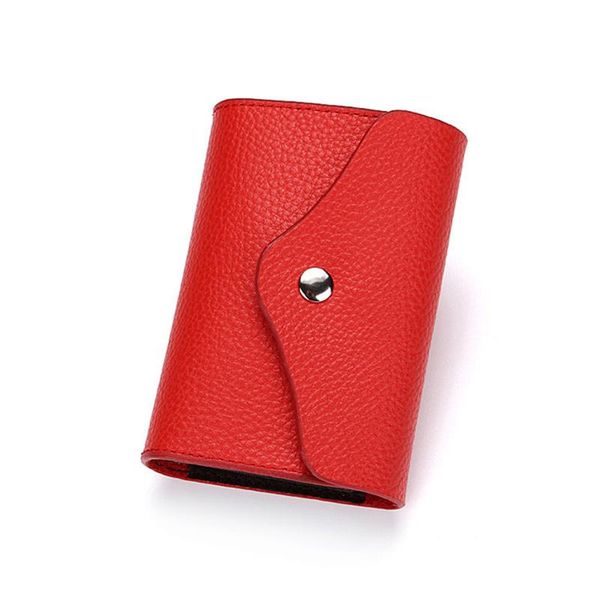 

card holders pu simple creative large capacity holder double buckle wallet zipper change, Brown;gray