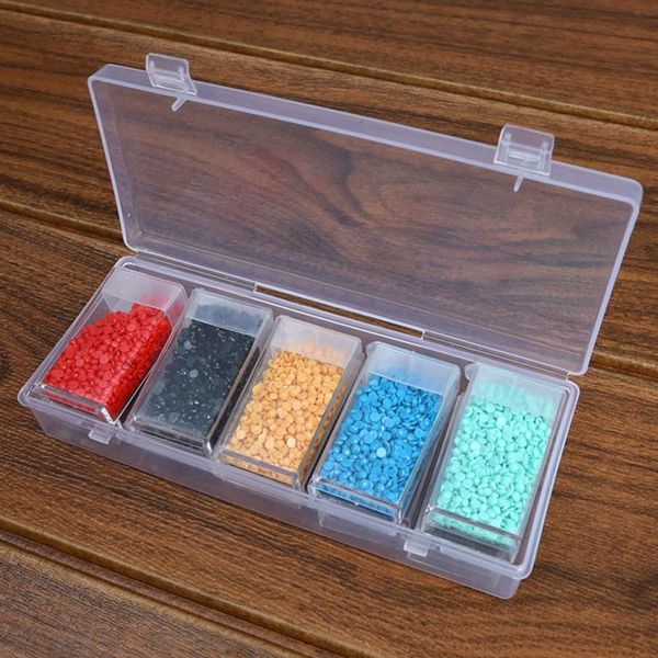 

diamond painting 1pcs/pack 6 10 12 girds embroidery storage craft plastic box cross stitch tools