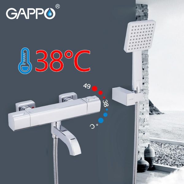 

bathroom shower faucets wall mounted thermostatic mixer chrome set thermostat bathtub tap sets