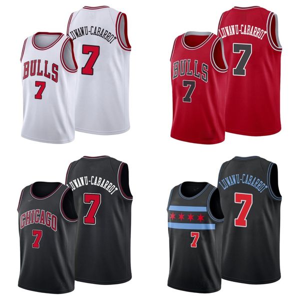 

chicagobullsmen timothe luwawu-cabarrot basketball jersey, Black