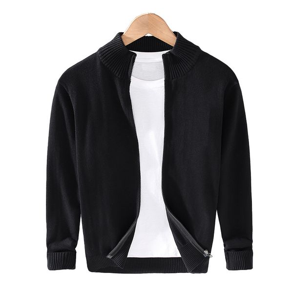 

men's sweaters autumn leisure long-sleeved cardigan sweater trend clothing casual for men male cltohing 6php, White;black