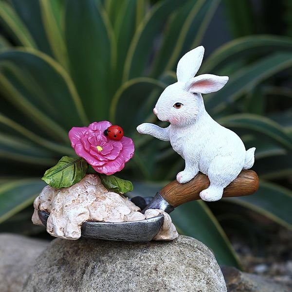 

garden decorations creative solar lamp villa outdoor courtyard lawn accessories animal night light sculpture decoration