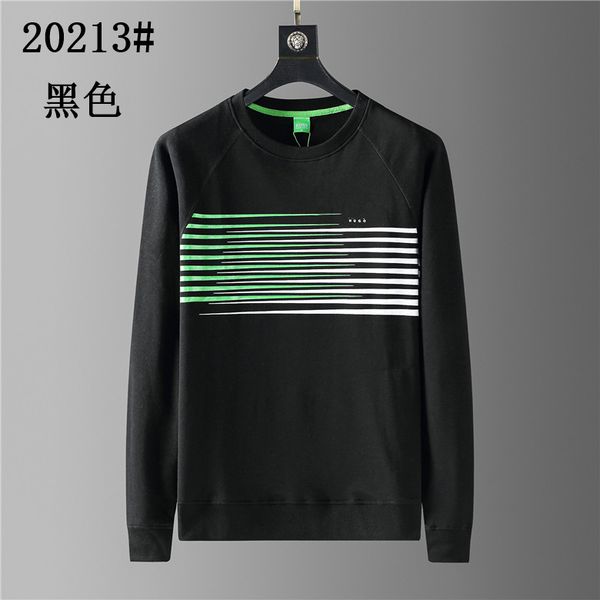 

brand b0s mens and womens hoodies hoodie sportswear sweatshirt fashion tracksuit leisure jacket men shirt round neck, Black