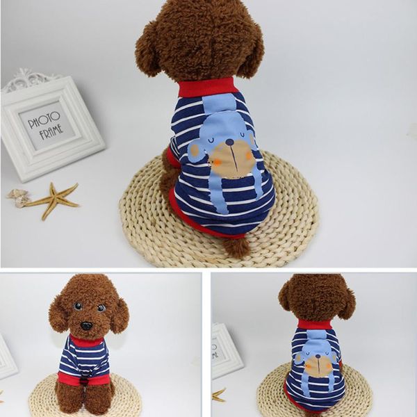 

dog apparel cartoon pet clothes for puppy small dogs cotton shirt spring&autumn printed t-shirt accessories