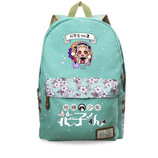 

backpack cartoon toilet-bound hanako kun school backpacks boy girl bag womens students bookbag teens travel mochila