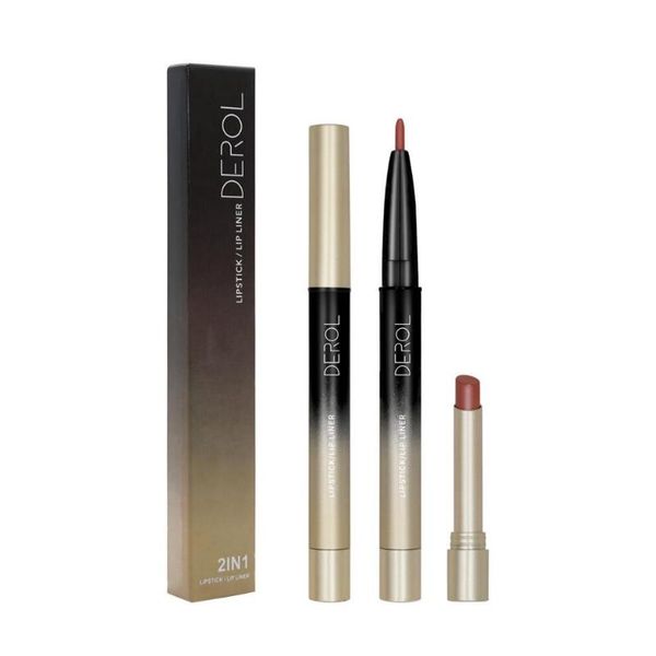 

lip pencils double-ended matte liner velvet non-fading lipstick