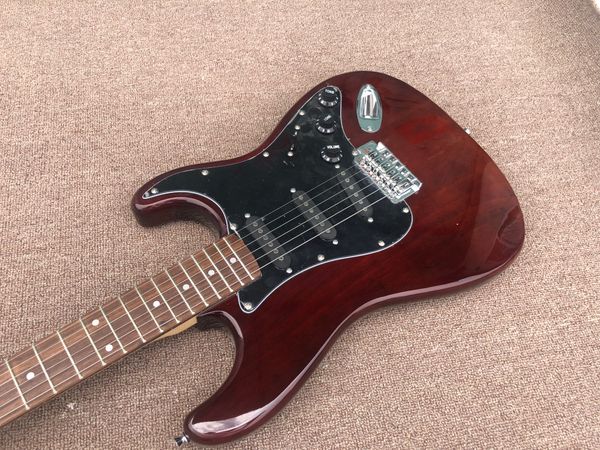 Guitarra elétrica de alta qualidade, cabeça grande, tinta fosca negativa, guitarra rosa, pacote de entrega de fábrica na China