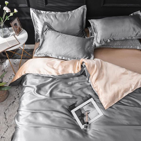 

sheets & sets 2021 silk icesilk washed silkfour-piece set sheet