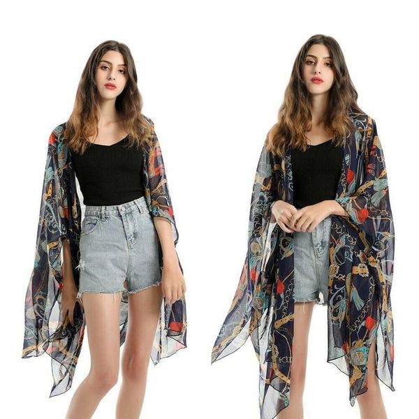 

large chiffon beach cover up plus size bikini saida de praia vestidos mujer 2021 maxi dress pareos playa women's swimwear, White;black
