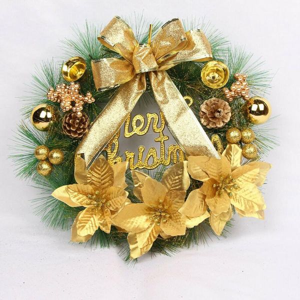 

christmas wreath hanging decor xmas party door wall garland ornament decors decorative flowers & wreaths