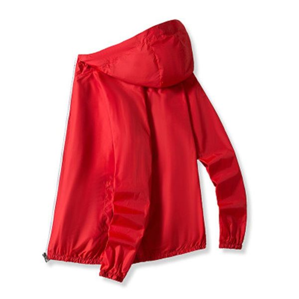

summer thin red jacket men women plus size s-7xl 2021 white pink blue couples sun protection sandy beach hooded gh206 women's jackets, Black;brown