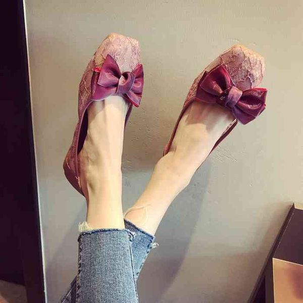 

sapatos barco de renda casual slido deslizamento-no dedo do p quadrado vero malha deslizamento em para senhoras apartamentos, Black