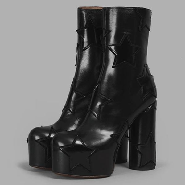 

boots sarairis motorcycle sale women boots genuine leather shoes super high heels start quality in luxury svpd, Black