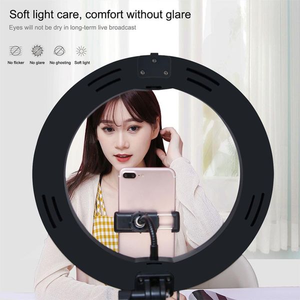

complementary lamp for phones 6-8.5cm/2.36-3.14inch 3 color temp 10 gears brightness temperature cell phone mounts & holders