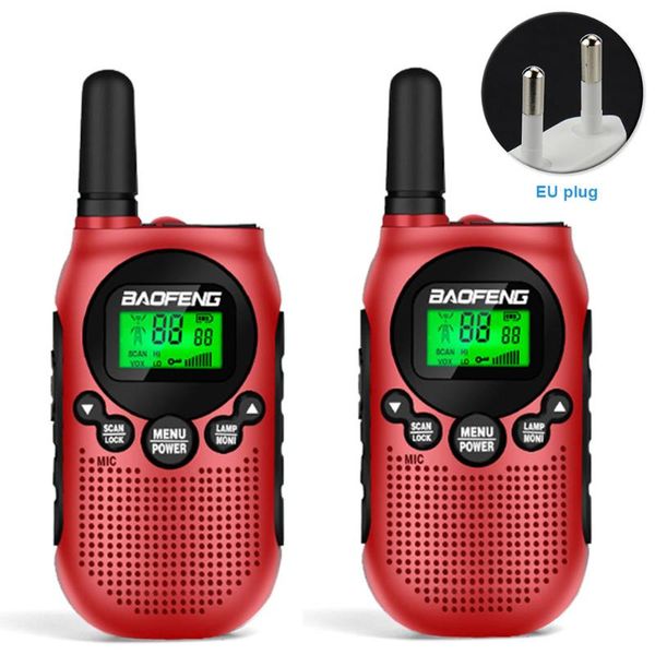 

2pcs kid walkie talkie team noise reduction hiking mini rechargeable long distance adventures 16 channel 2 way radio ergonomic