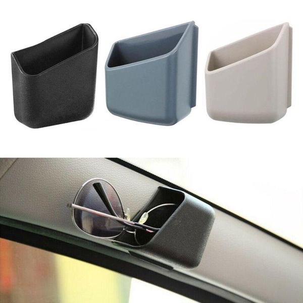

car organizer 2pcs universal plastic phone storage bag box holder auto accessories wholesale 3 colors