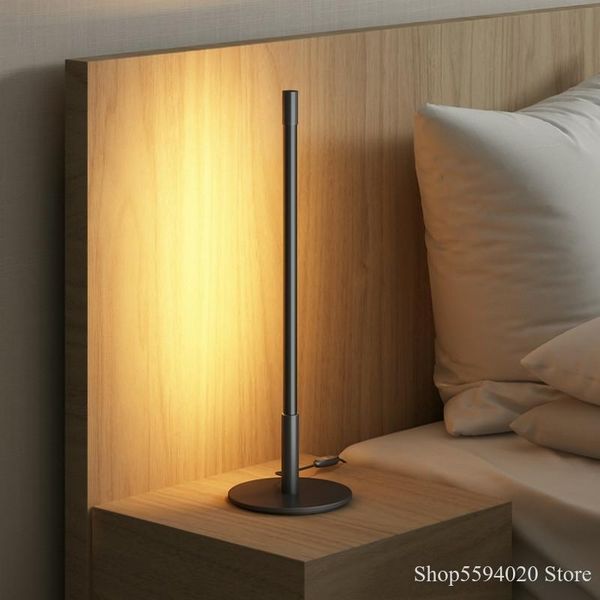 

table lamps nordic line led lamp bedroom bedside rendering lighting simple fashion living room studio desk vintage