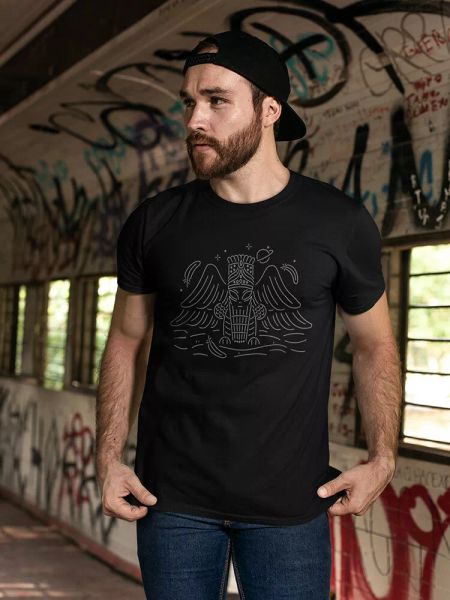 

ancient alien design tee men's -image by shutterstock, White;black