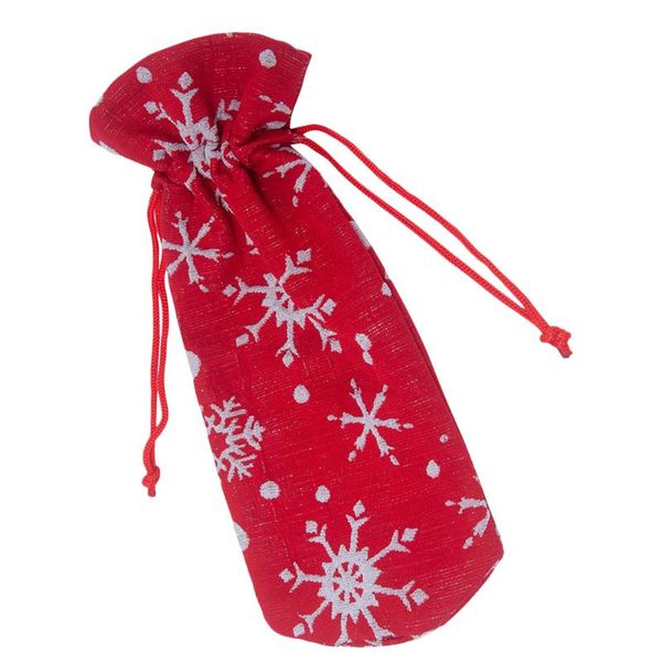 

christmas decorations 1pc red bottle cover bag champagne
