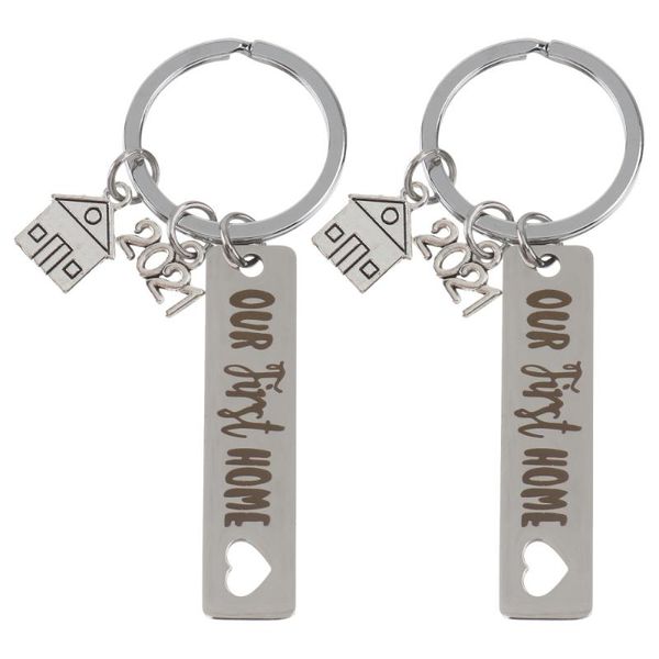 

housewarming gift keychain delicate english lettering key ring decor party favor